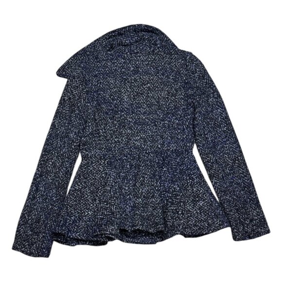 FREE PEOPLE Knit Luxury Designer Flared Casual Jacket Coat Womens Size 4 /Small - Picture 2 of 6